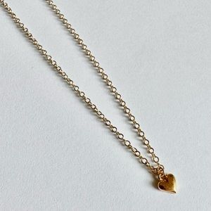 Dogeared Gold Dipped Heart Pendant Necklace